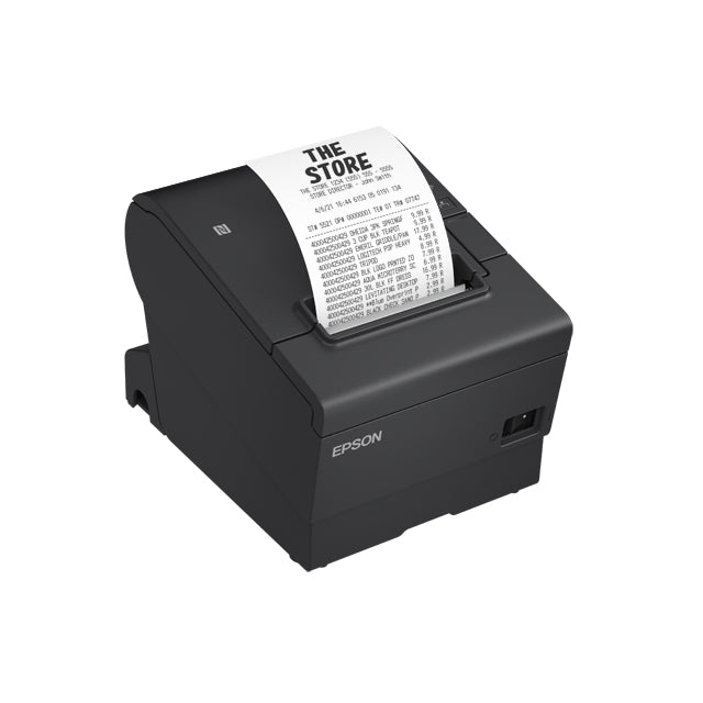 Miniprinter Epson Tm-T88Vii, Termica, 80 Mm O 58 Mm, Ethernet, Usb Recibo /Autocortador, Negra