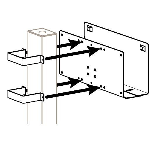 Bracket-Mount Periph To 3X3 Po St