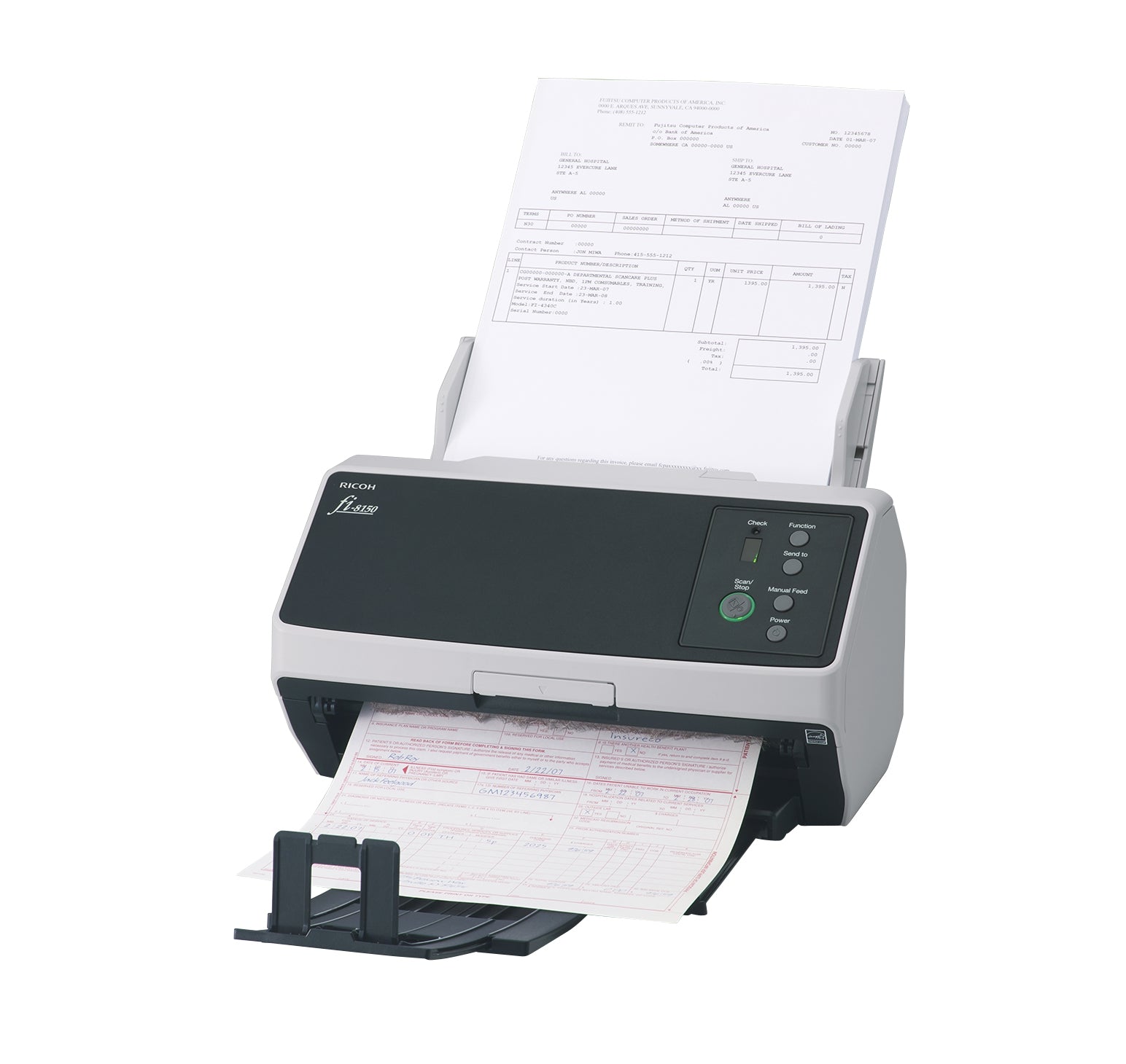 Escaner Fujitsu Fi-8150 Scanner Modelo Fi-8150. Adf 50Ppm Duplex