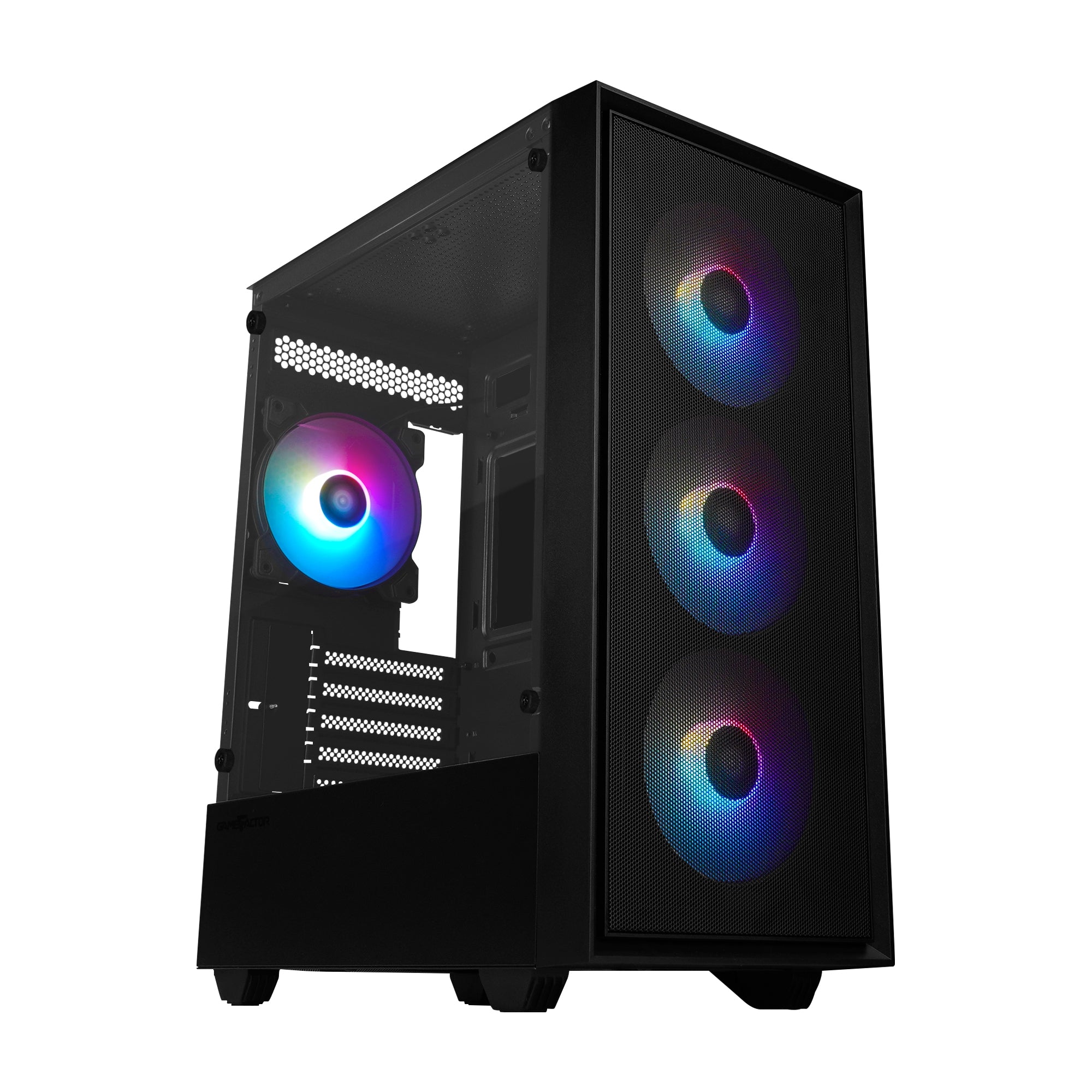 Gabinete Game Factor Csg503 Matx Usb 3.0 4 Vent 120Mm Argb S/Fte