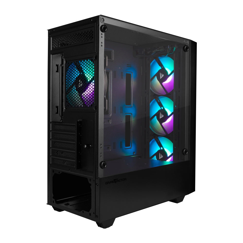 Gabinete Game Factor Csg503 Matx Usb 3.0 4 Vent 120Mm Argb S/Fte