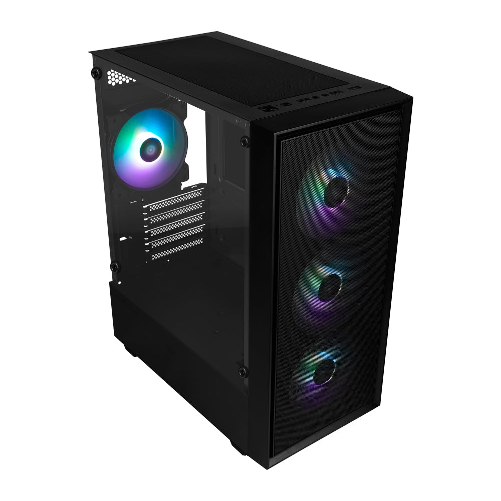 Gabinete Game Factor Csg503 Matx Usb 3.0 4 Vent 120Mm Argb S/Fte