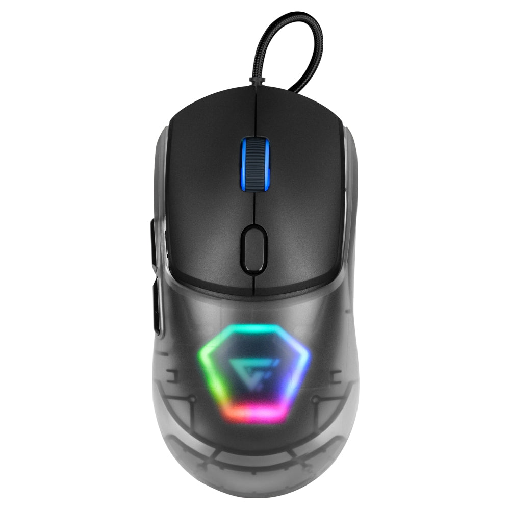 Mouse Game Factor Carcasas Intercambiables P3327 12K Dpi Rgb Usb Negro (Mog53-Bk)