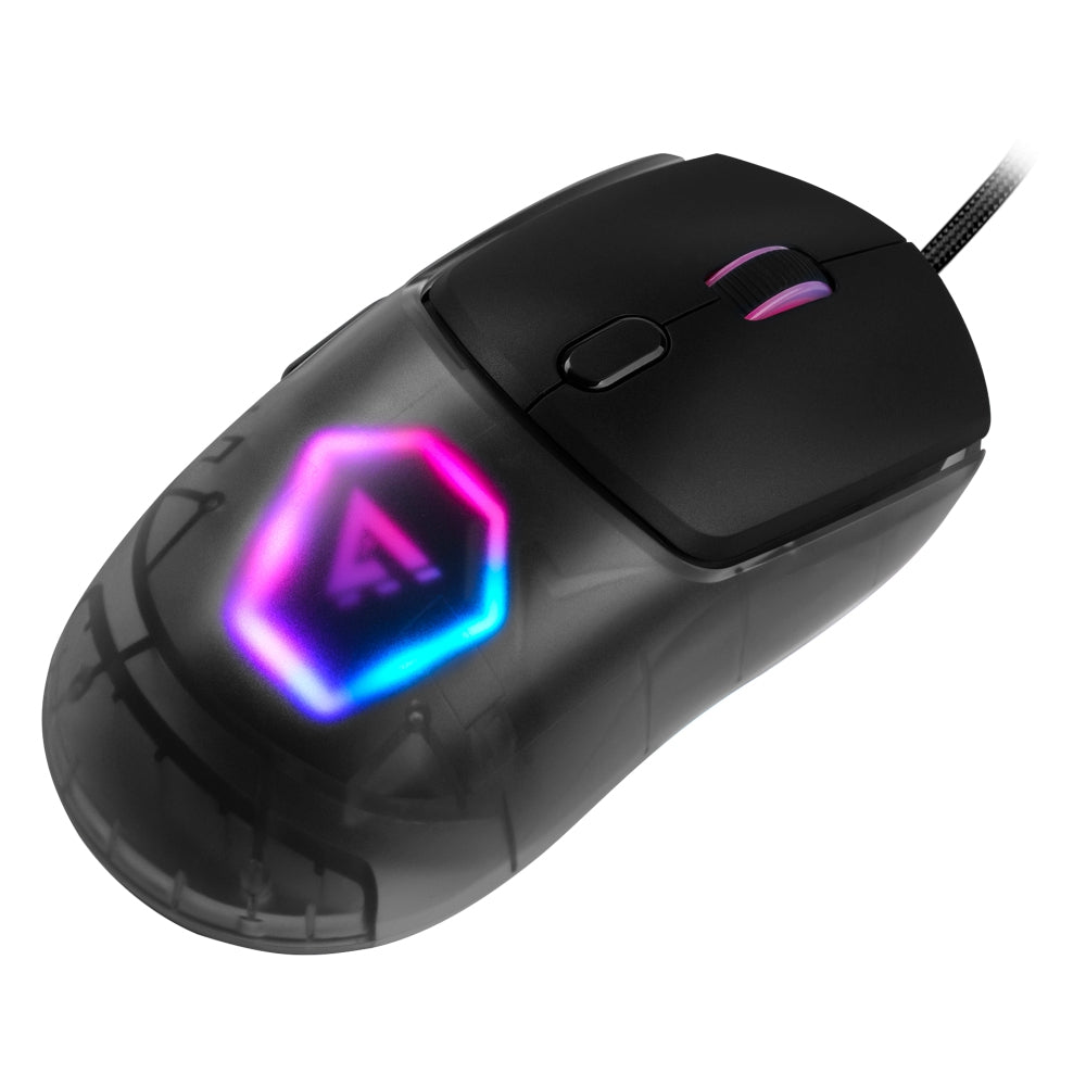 Mouse Gaming Game Factor Mog530-Bk Carcasas Intercambiables Pixart 3327 12000 Dpi Rgb Usb Negro