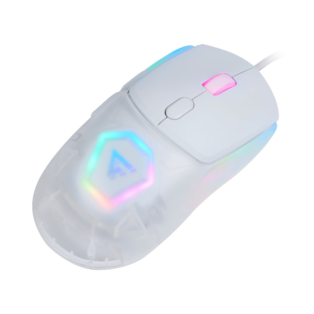 Mouse Game Factor Carcasas Intercambiables P3327 12K Dpi Rgb Usb Blanco (Mog530-Wh)