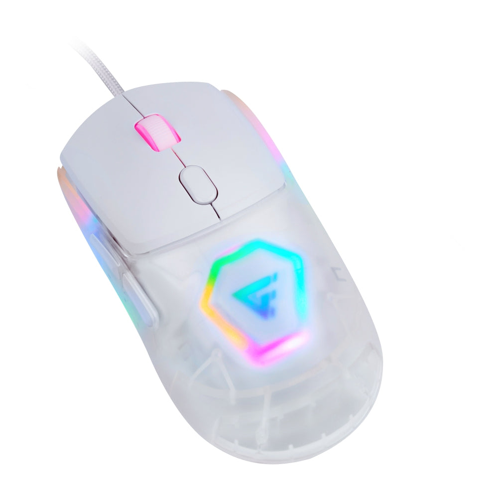 Mouse Game Factor Carcasas Intercambiables P3327 12K Dpi Rgb Usb Blanco (Mog530-Wh)