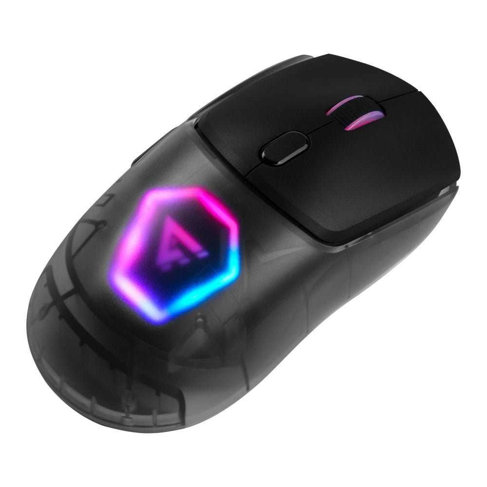 Mouse Game Factor Carcasas Intercambiables 2.4G+Bt P3395 26K Dpi Rgb Negro (Mow700-Bk)