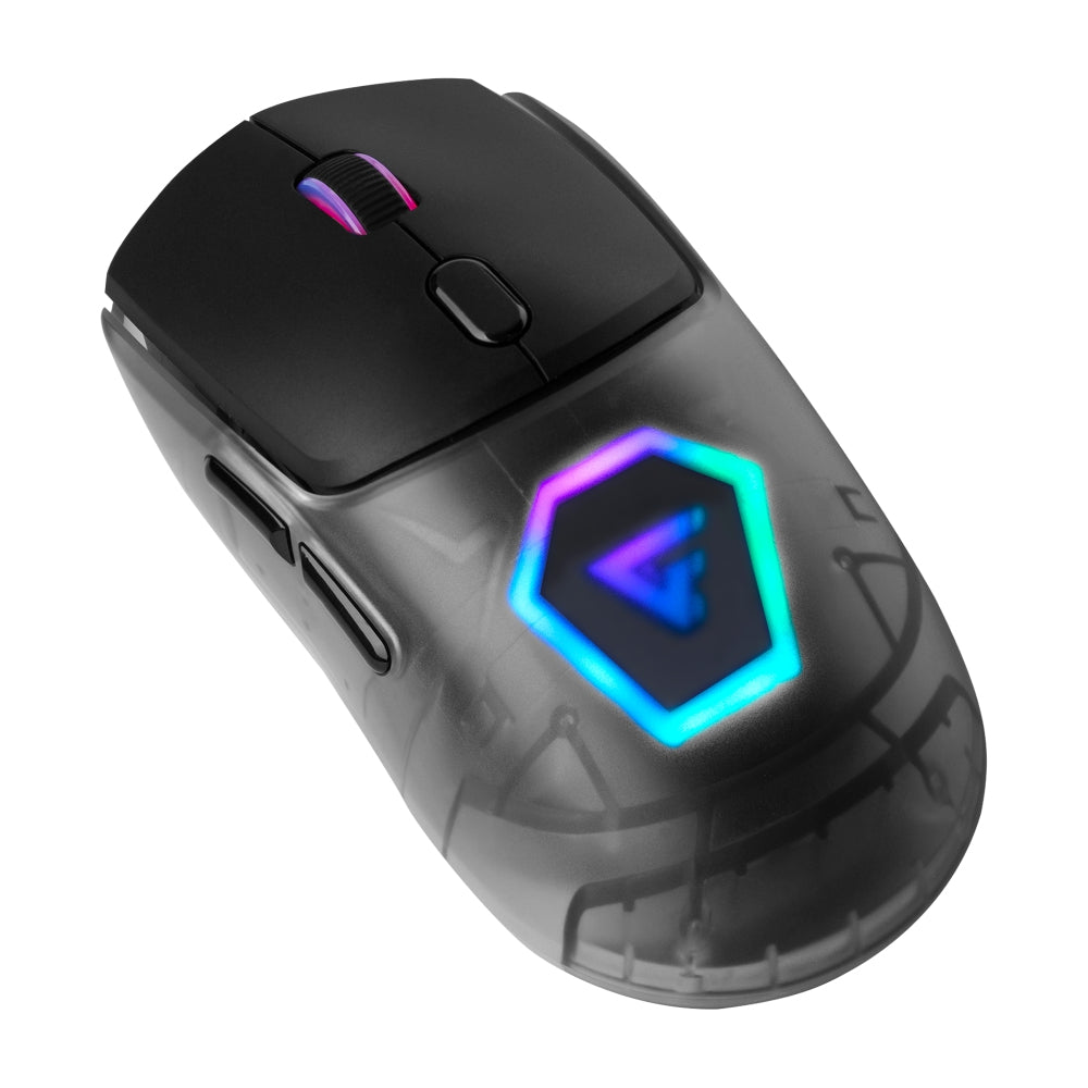 Mouse Game Factor Carcasas Intercambiables 2.4G+Bt P3395 26K Dpi Rgb Negro (Mow700-Bk)