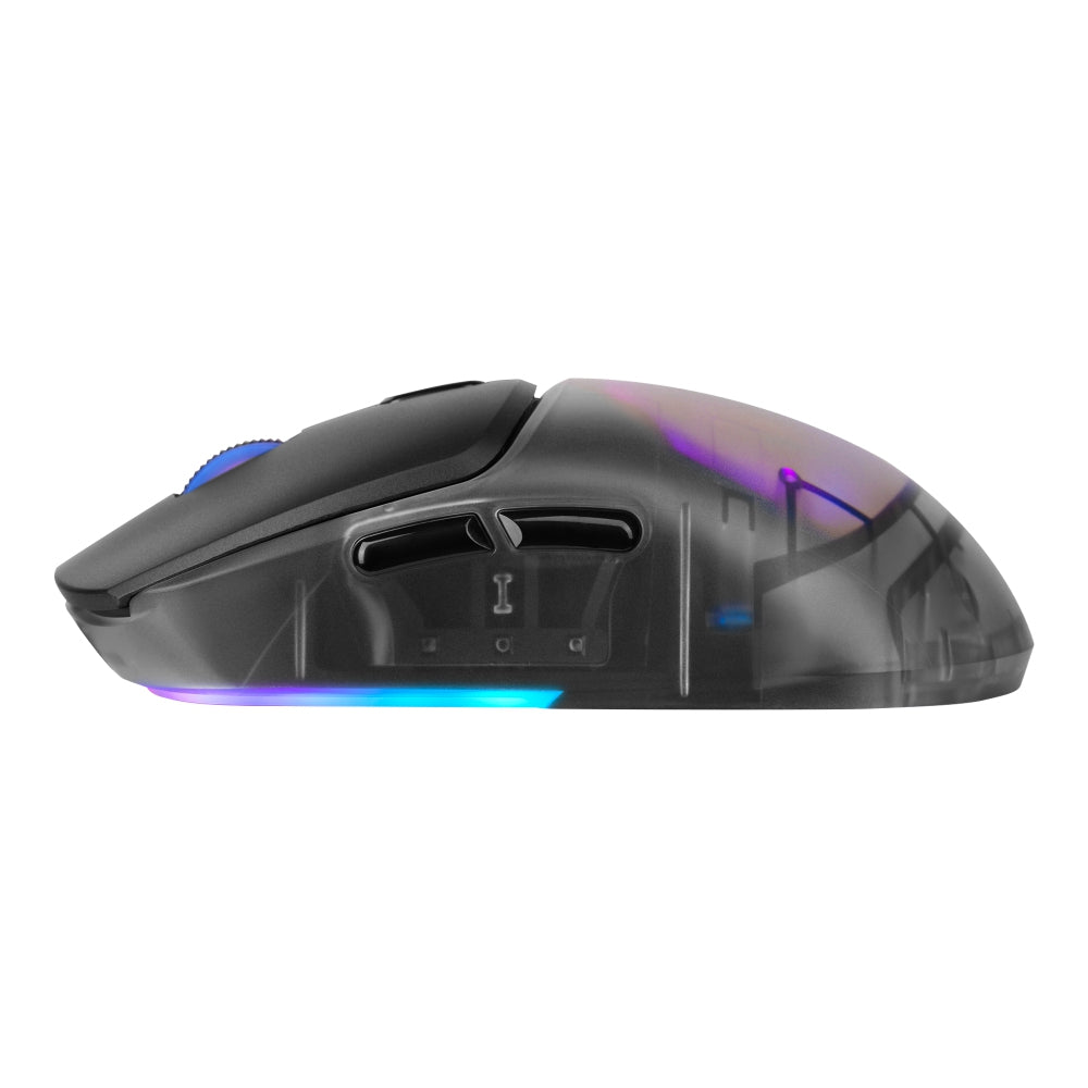 Mouse Game Factor Carcasas Intercambiables 2.4G+Bt P3395 26K Dpi Rgb Negro (Mow700-Bk)