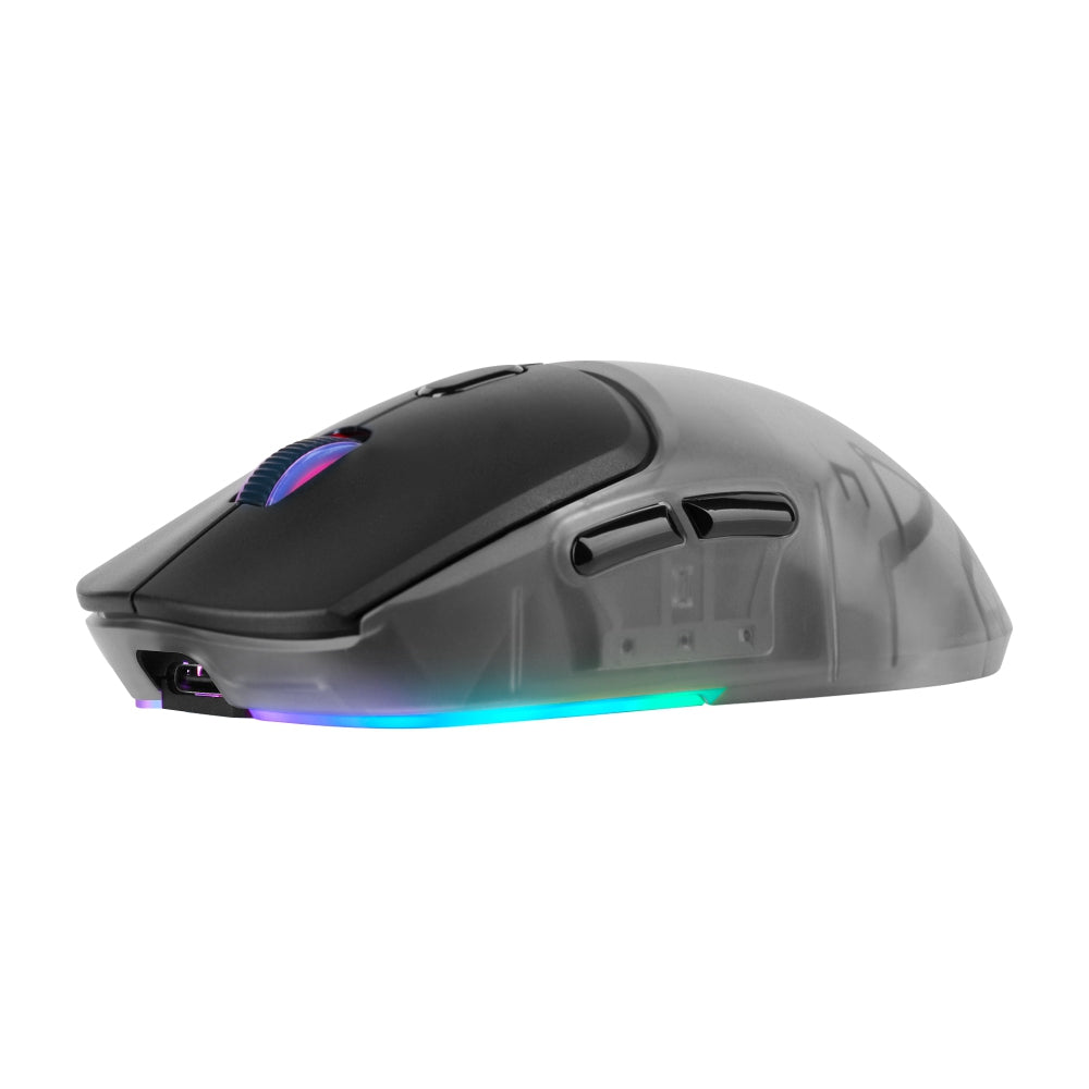 Mouse Game Factor Carcasas Intercambiables 2.4G+Bt P3395 26K Dpi Rgb Negro (Mow700-Bk)