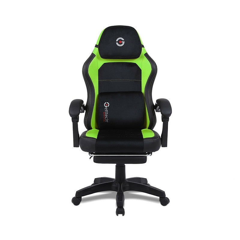 Silla Getttech Verde Y Negro Soporte Para Reposapies (Gar-Gaopy-G2-Gr)