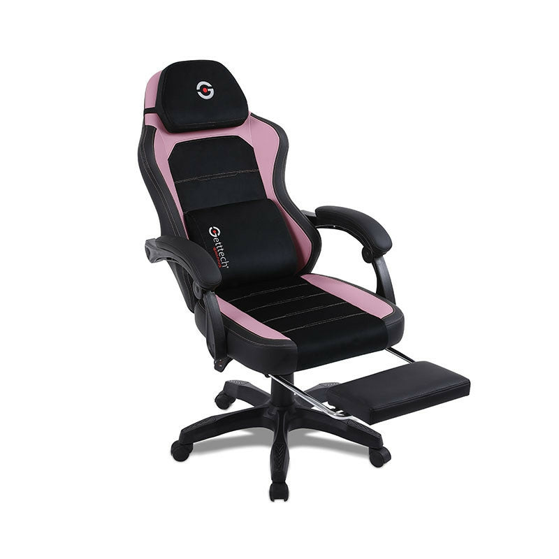 Silla Getttech Rosa Y Negro Soporte Para Reposapies (Gar-Gaopy-G2-Pk)