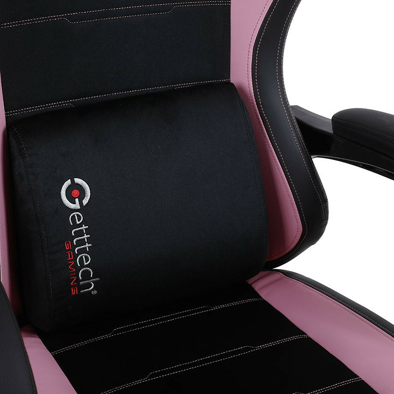 Silla Getttech Rosa Y Negro Soporte Para Reposapies (Gar-Gaopy-G2-Pk)