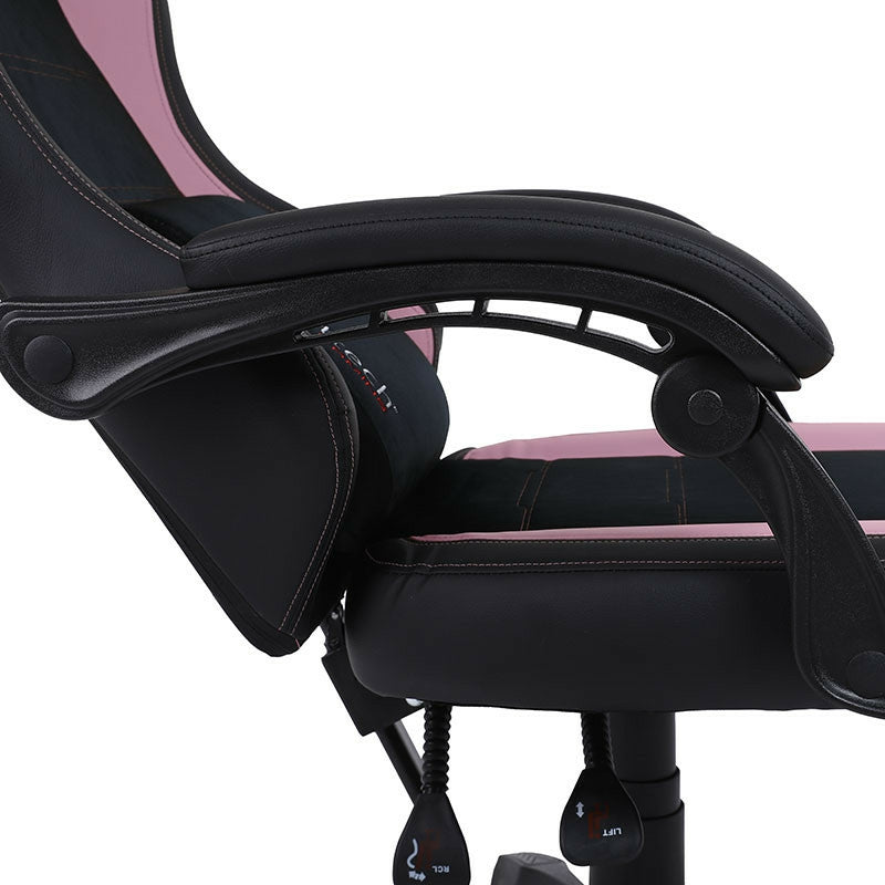 Silla Getttech Rosa Y Negro Soporte Para Reposapies (Gar-Gaopy-G2-Pk)