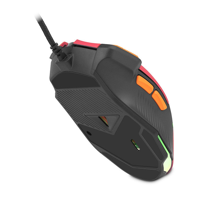 Mouse Getttech Gaming Ergonomico Rojo 7200 Dpi 3M Clics 125 Hz Rgb Gpm-Rgbwr-G1-Rd