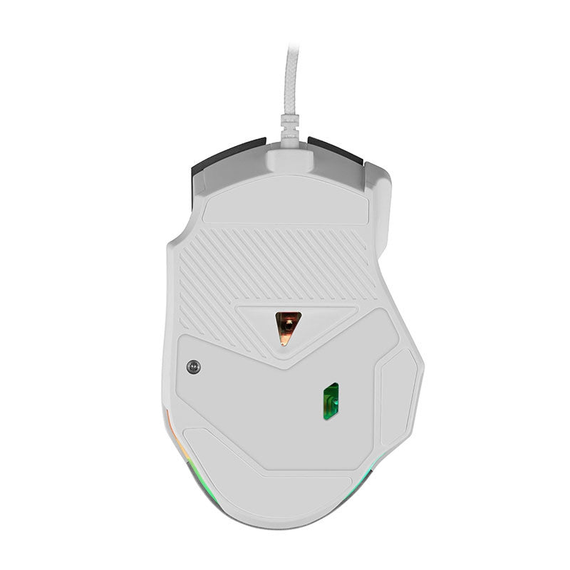 Mouse Getttech Gaming Ergonomico Blanco 7200 Dpi 3M Clics 125 Hz Rgb Gpm-Rgbwr-G1-Wh