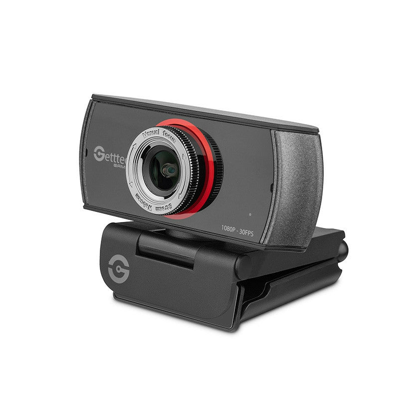 Webcam Streaming Getttech Fhd 30Fps Usb Microfonos Dobles (Gpw-Fhdmf-G1)