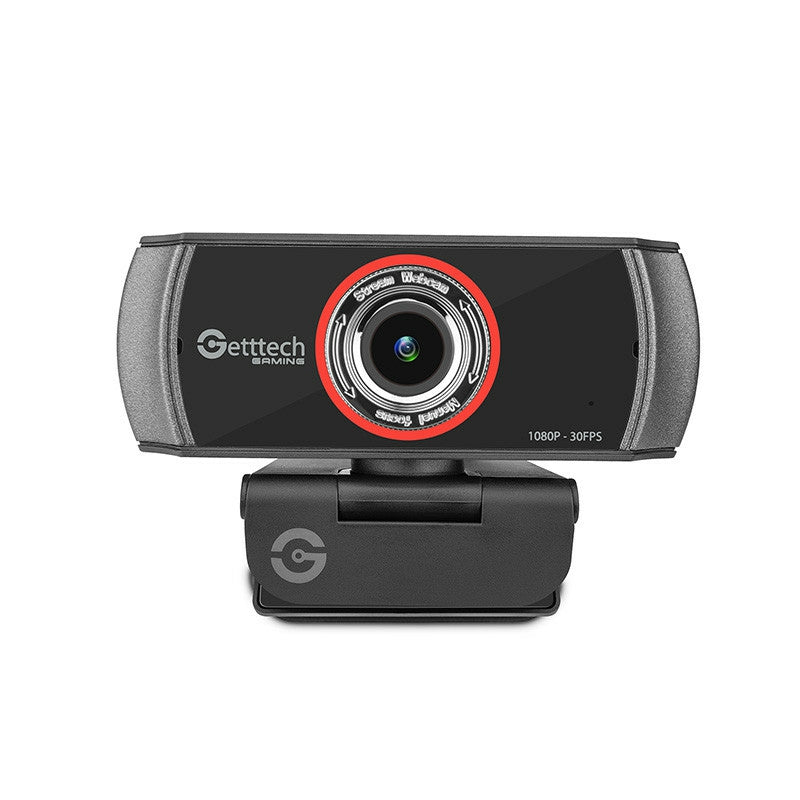 Webcam Streaming Getttech Fhd 30Fps Usb Microfonos Dobles (Gpw-Fhdmf-G1)