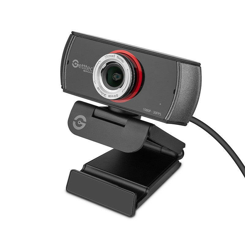 Webcam Streaming Getttech Fhd 30Fps Usb Microfonos Dobles (Gpw-Fhdmf-G1)