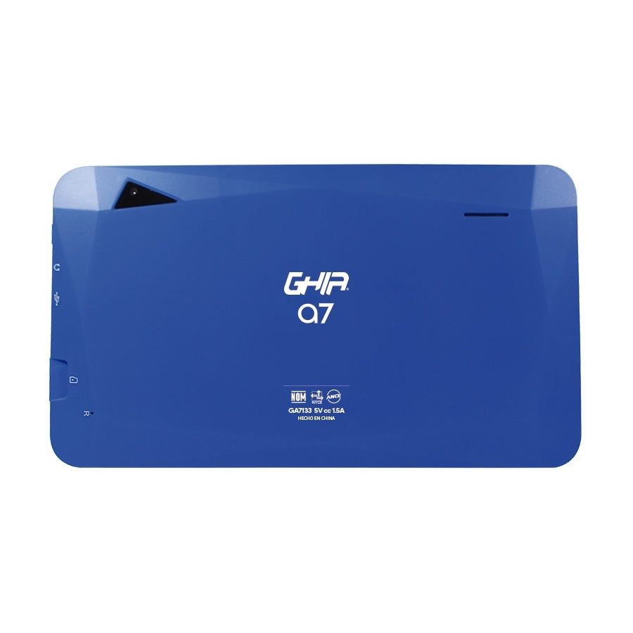 Tablet Ghia A7 Wifi/A133 Quadcore/ 7 Pulg Tn /2Gb Ram/32Gb /2Cam/Wifi/Bluetooth/2100Mah/Android 11 /Azul