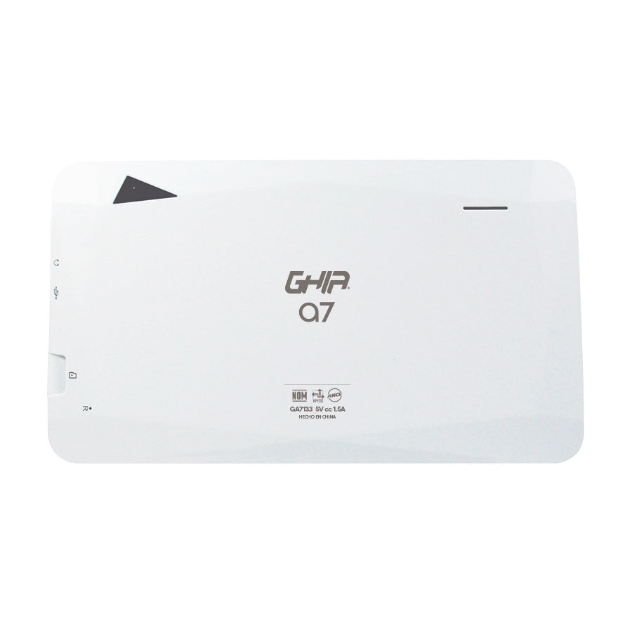 Tablet Ghia A7 Wifi/A133 Quadcore/ 7 Pulg Tn /2Gb Ram/32Gb /2Cam/Wifi/Bluetooth/2100Mah/Android 11 /Blanca