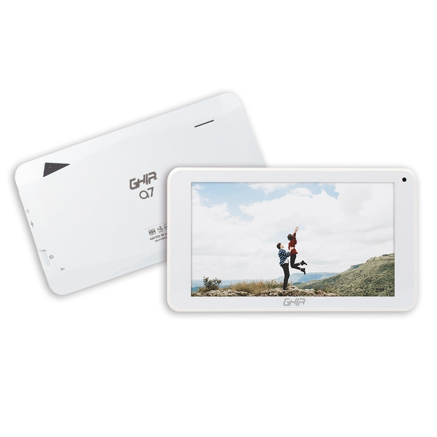 Tablet Ghia A7 Wifi/A133 Quadcore/ 7 Pulg Tn /2Gb Ram/32Gb /2Cam/Wifi/Bluetooth/2100Mah/Android 11 /Blanca