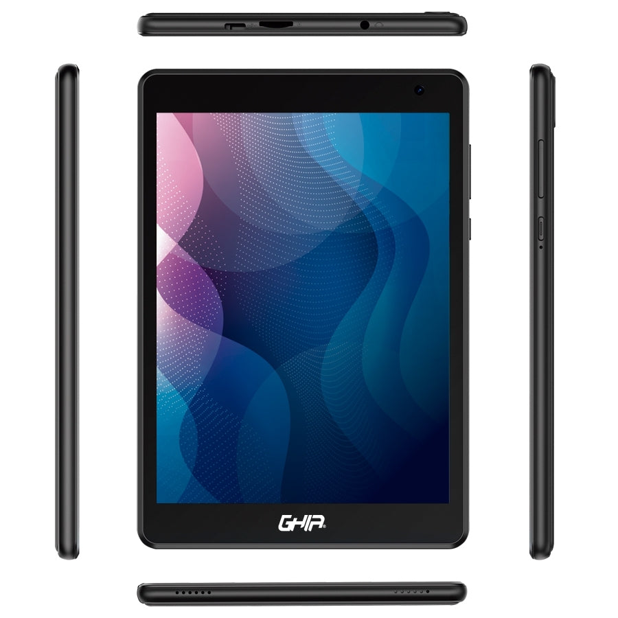 Tablet Ghia A8 Book 7.5 Pulg /A133 Quadcore/4Gb Ram/64Gb Rom/2Cam/Wifi/Bluetooth/4000Mah/Android 13 Negra