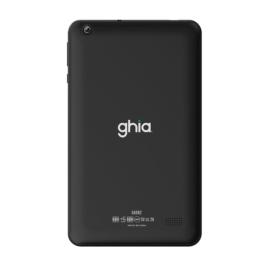 Tablet Ghia A8 Book 8 Pulg /A523 Octacore/4Gb Ram/64Gb Rom/2Cam/Wifi/Bluetooth/4000Mah/Android 14 Negra