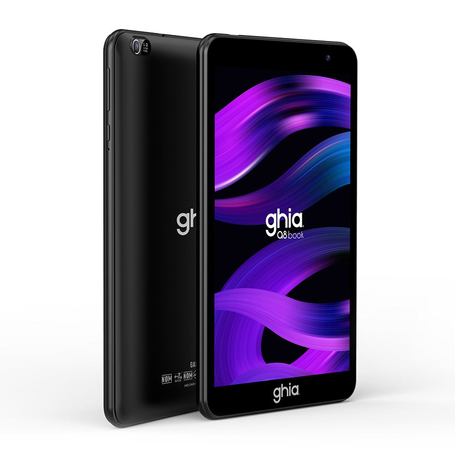 Tablet Ghia A8 Book 8 Pulg /A523 Octacore/4Gb Ram/64Gb Rom/2Cam/Wifi/Bluetooth/4000Mah/Android 14 Negra