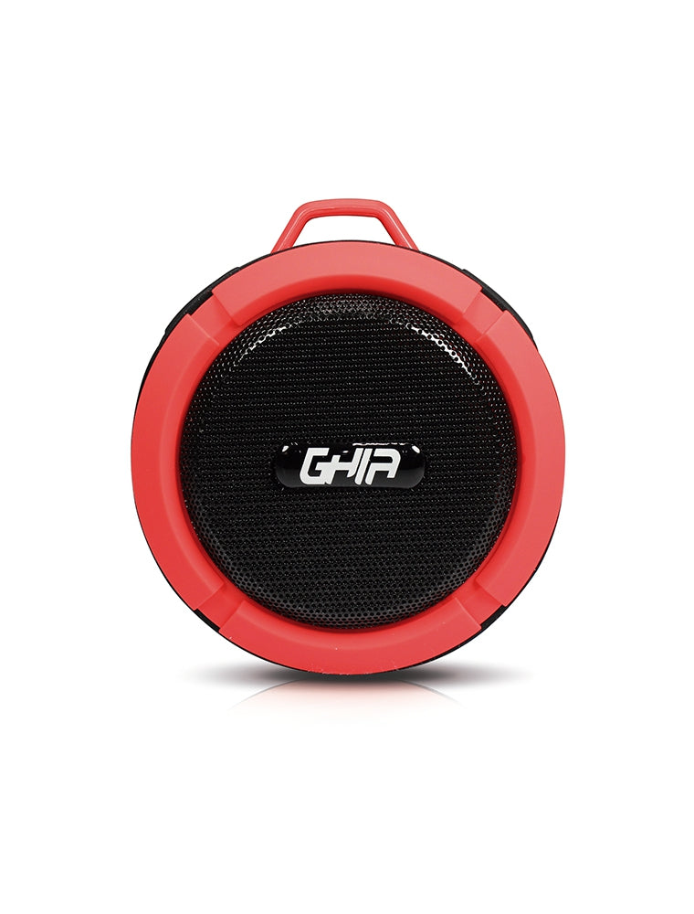 Bocina Bluetooth Storm Waterproof Ghia Roja 3W Rms Radio Fm Micro Sd Card