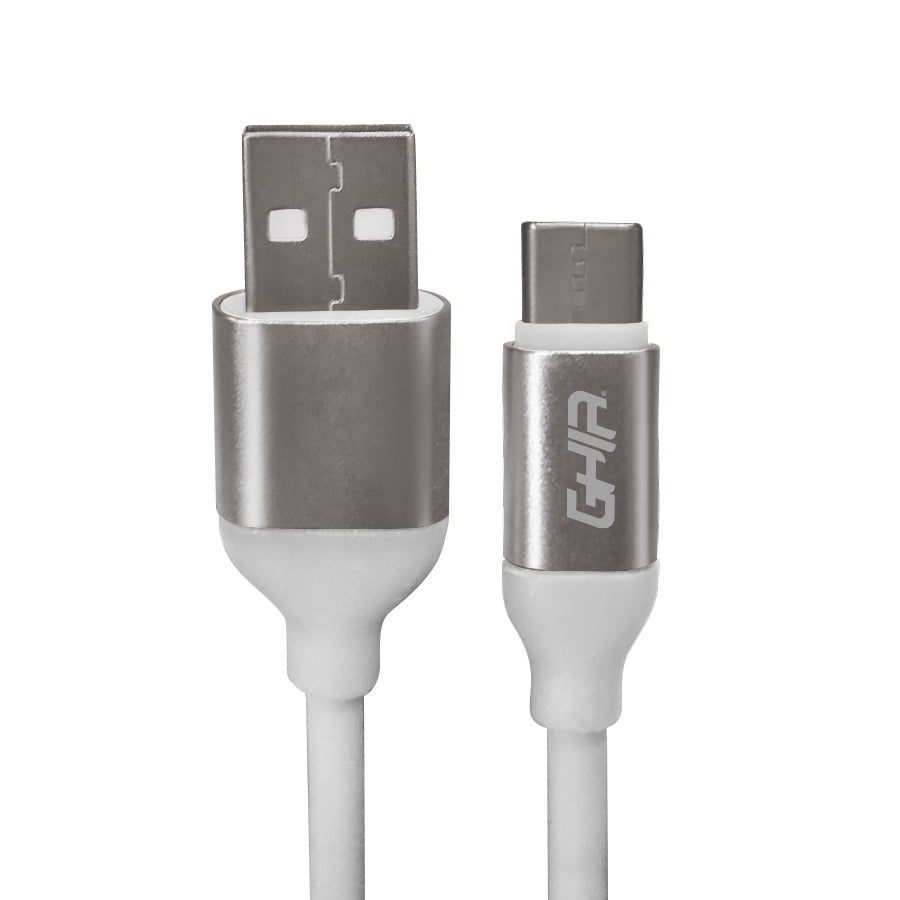 Cable Usb Tipo C Ghia 1M Color Blanco