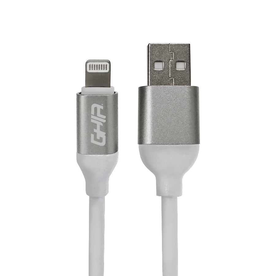 Cable Usb Tipo Lightning Ghia 1M Color Blanco