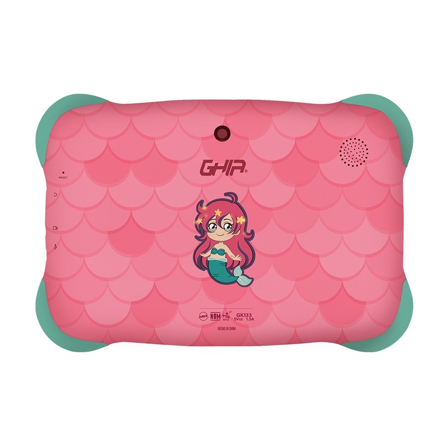 Tablet Ghia Kids 7 Pulg/A133 Quadcore/2Gb Ram/32Gb/2Cam/Wifi/Bluetooth/2500Mah/Android 13 Go /Sirena