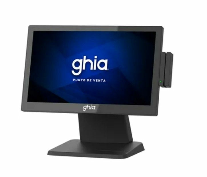 Terminal Pos Punto De Venta Ghia 15 Pulg Touchscreen/J4125/128Gb Almacenamiento/4Gb Ram Ddr4/Lector De Banda Magnetica/Windows 11