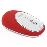 Mouse Ergonomico De Memory Foam Ghia Rojo/Blanco / Inalambrico/1000 Dpi