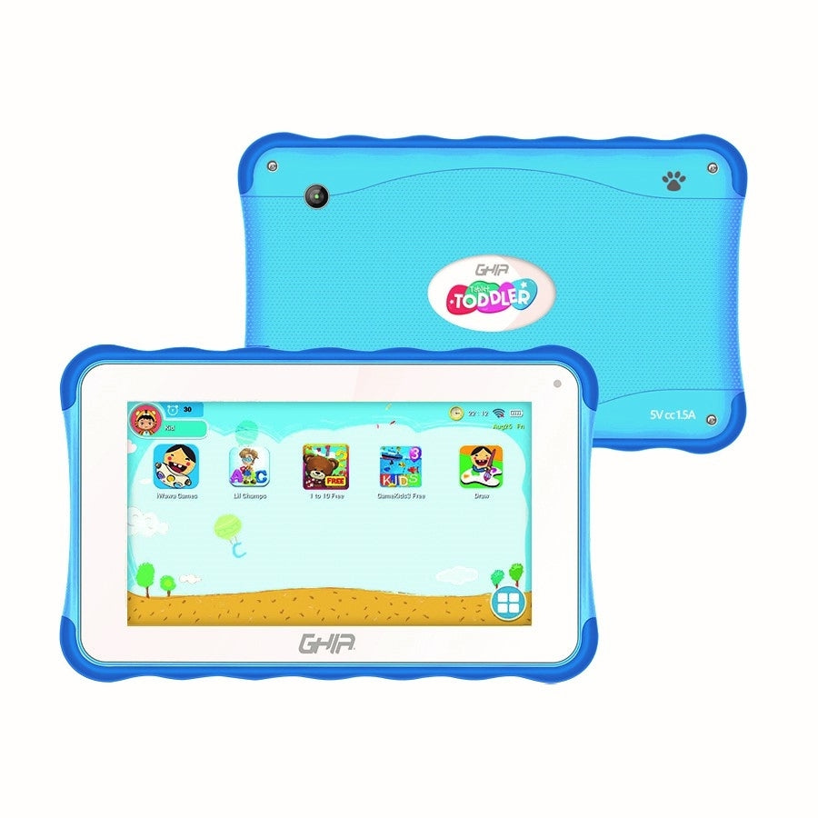 Tablet Ghia Toddler 7 Pulg/A133 Quadcore/2Gb Ram/32Gb Rom/2Cam/Wifi/Bluetooth/2500Mah/Android 11 Go /Azul