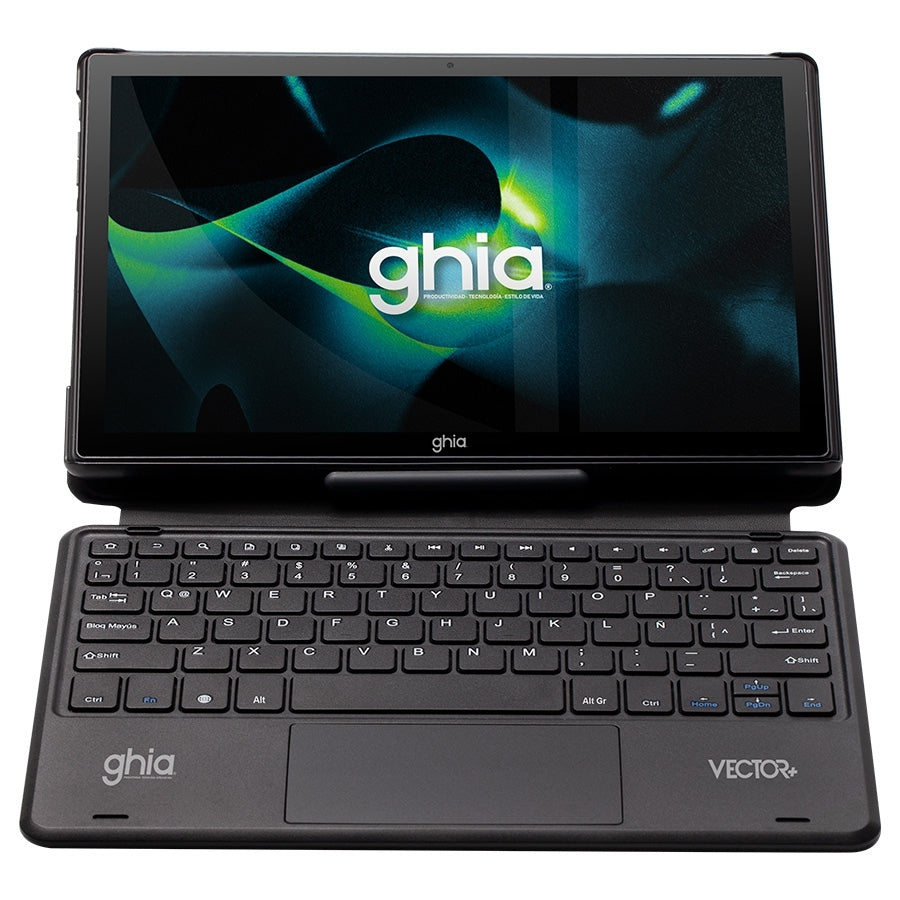 Tablet Ghia Vector Plus C/Teclado /A523 Octacore/4Gb Ram/64Gb /2Cam/Wifi/Bluetooth/5000Mah/Android 13 Negra