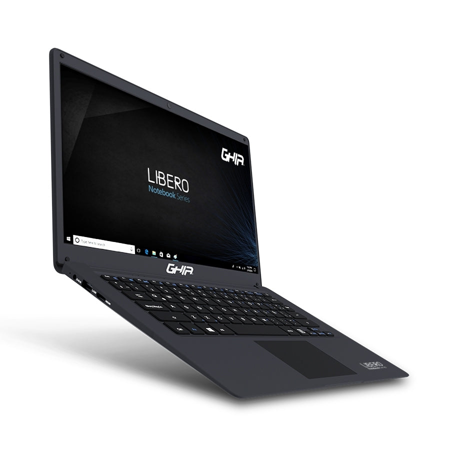 Portatil Ghia Libero 14.1Pulg Gris/Celeron N3350 Hasta 2.4 Ghz/ 4Gb/64Gb/Slot Hdd 2.5/Hdmi/Wifi/ Bt/ W10 Pro