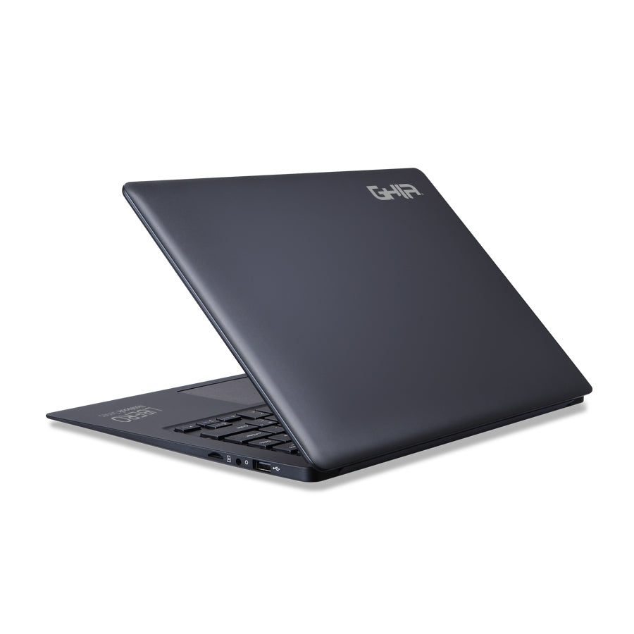 Portatil Ghia Libero 14.1Pulg Gris/Celeron N3350/ 4Gb/64Gb/Slot Hdd 2.5/Hdmi/Wifi/ Bt/ W10 Pro