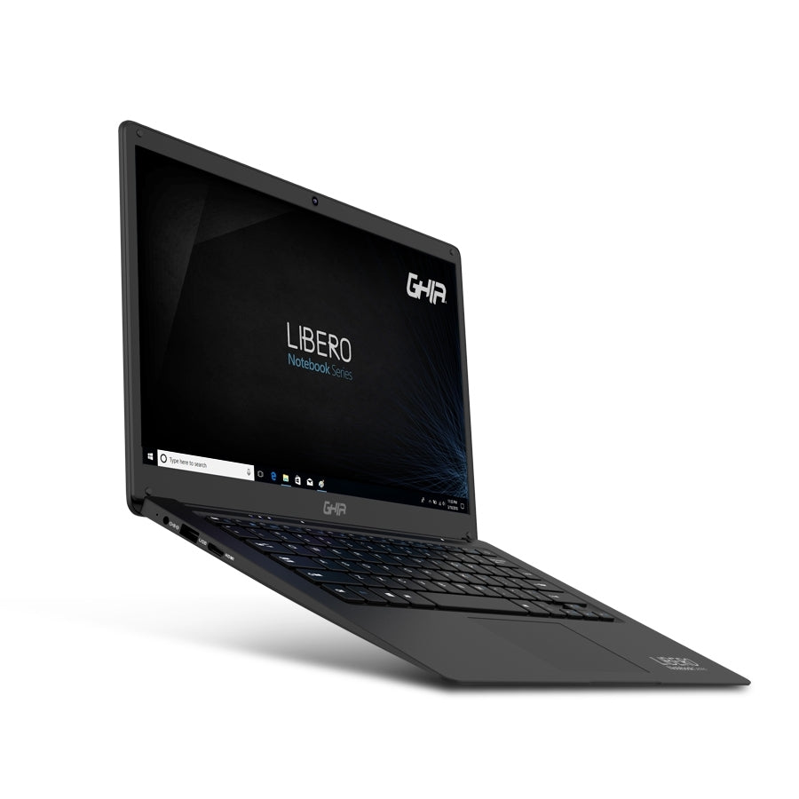 Portatil Ghia Libero 14.1Pulg Gris/Celeron N3350/ 4Gb/64Gb/Slot Hdd 2.5/Hdmi/Wifi/ Bt/ W10 Pro