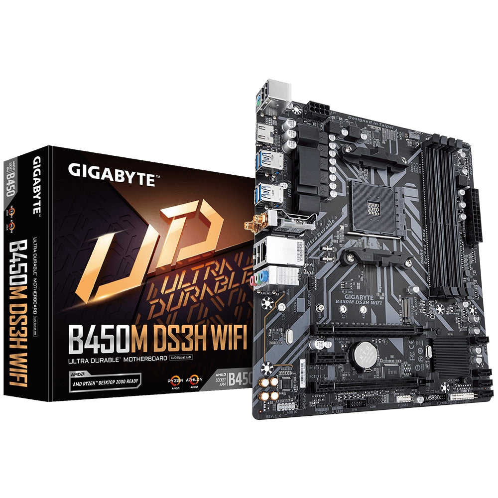 Motherboards Gigabyte B450M Ds3H Wifi Mb