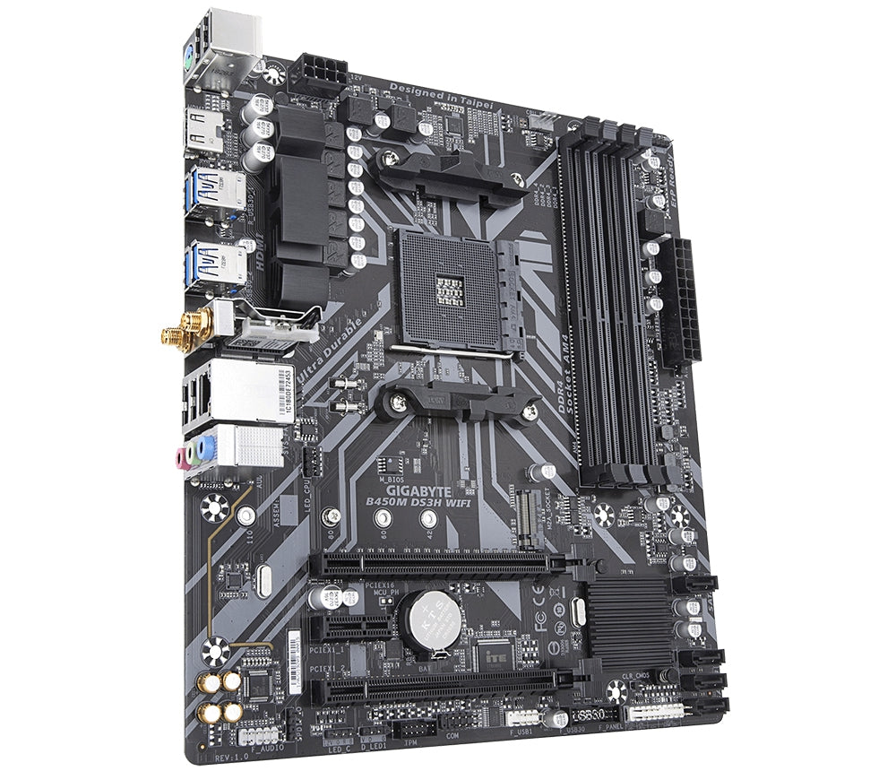 Motherboards Gigabyte B450M Ds3H Wifi Mb