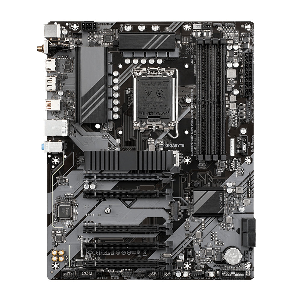 Mb Gigabyte B760 Ds3H Ax S-1700 / 4X Ddr5 7500(Oc) / Hdmi / Dp / Wifi / Bt / Pcie 4.0 / Atx / Gama Media