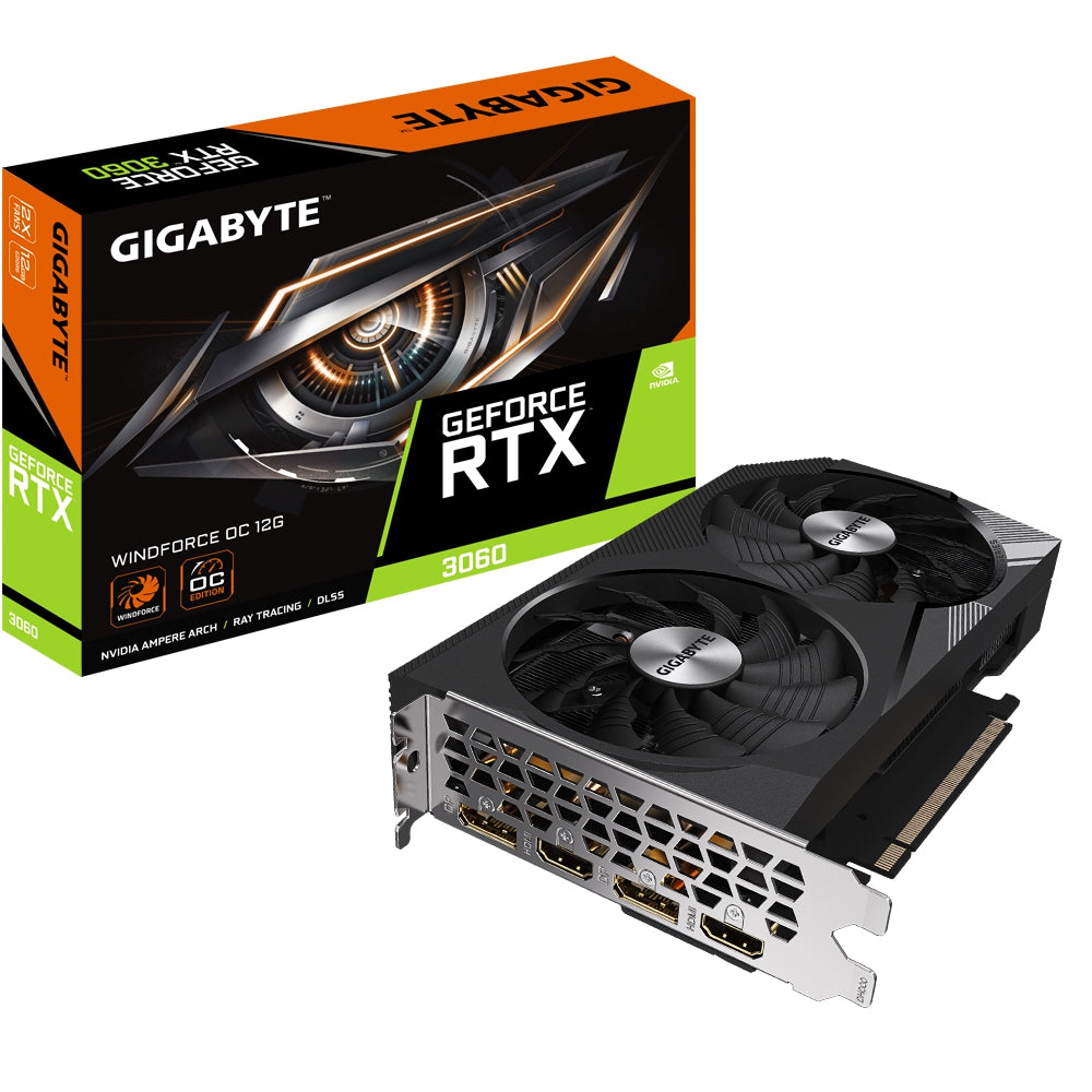 Tarjeta De Video Gigabyte Gv-N3060Wf2Oc-12Gd Nvidia Geforce Rtx Gb Gddr6 Pci Express X16 4.0