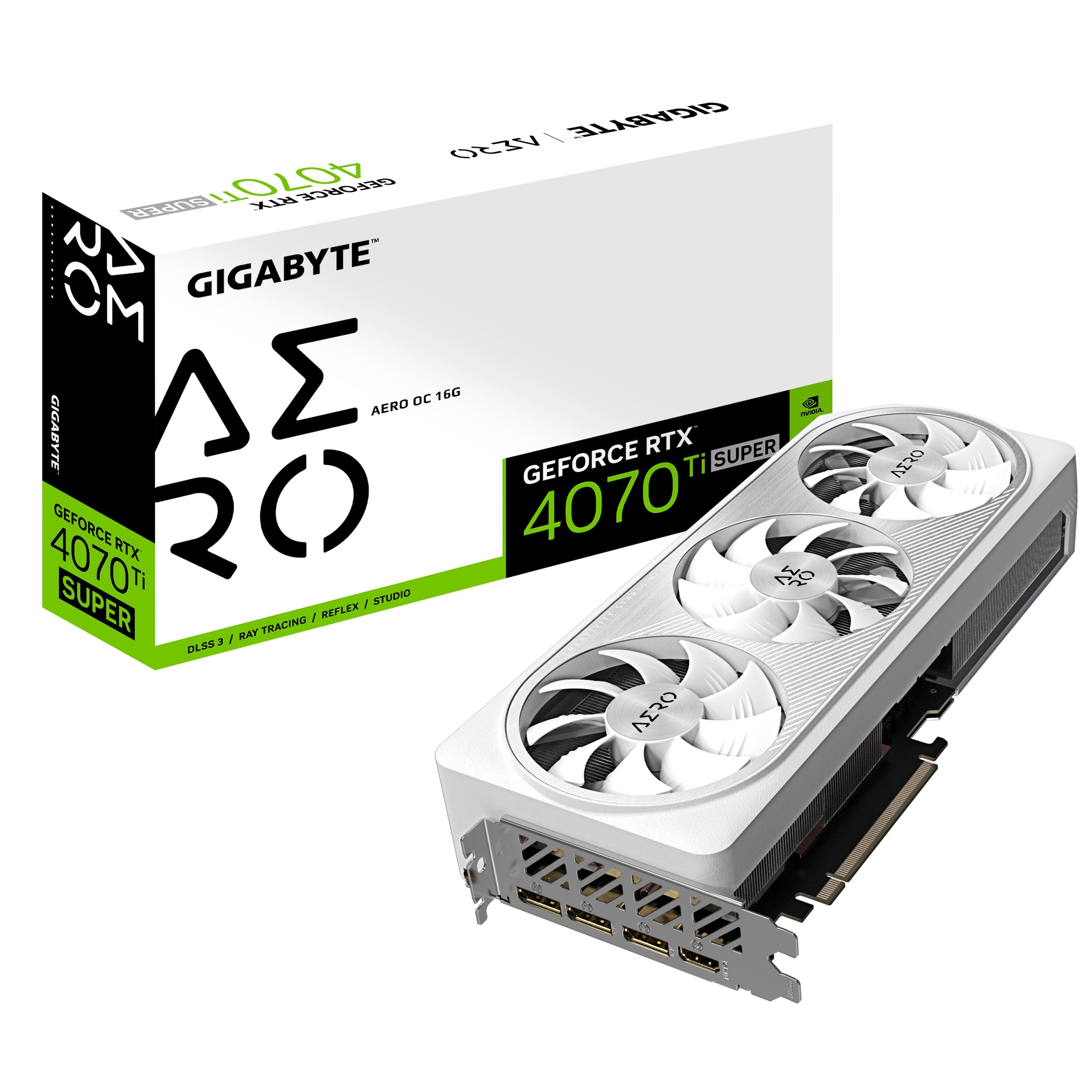 Tarjeta De Video Gigabyte Gv-N407Tsaero Oc-16Gd / Gddr6X 16Gb / Dp 1.4 / Hdmi 2.1 /