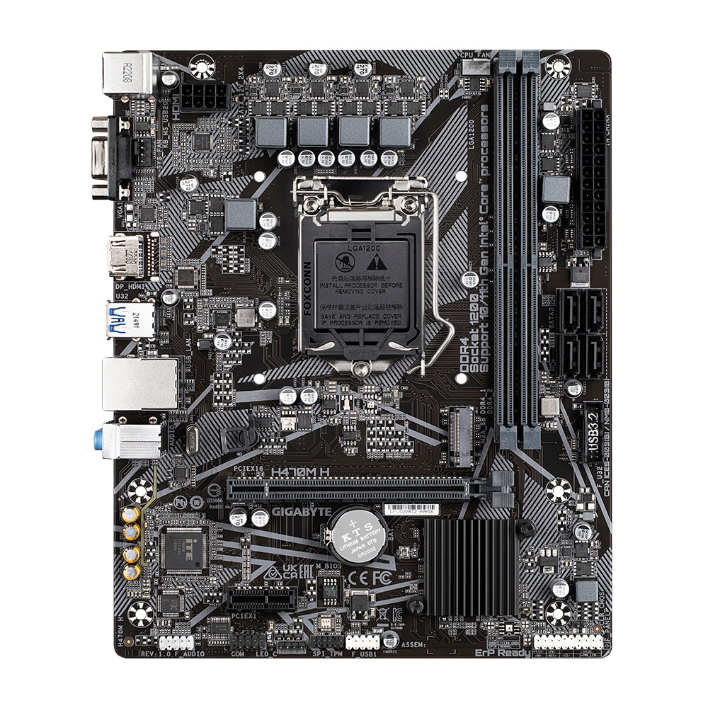 Motherboard Gigabyte H470M Ddr4-Sdram 16 Gb Intel Lga 1200 Micro Atx