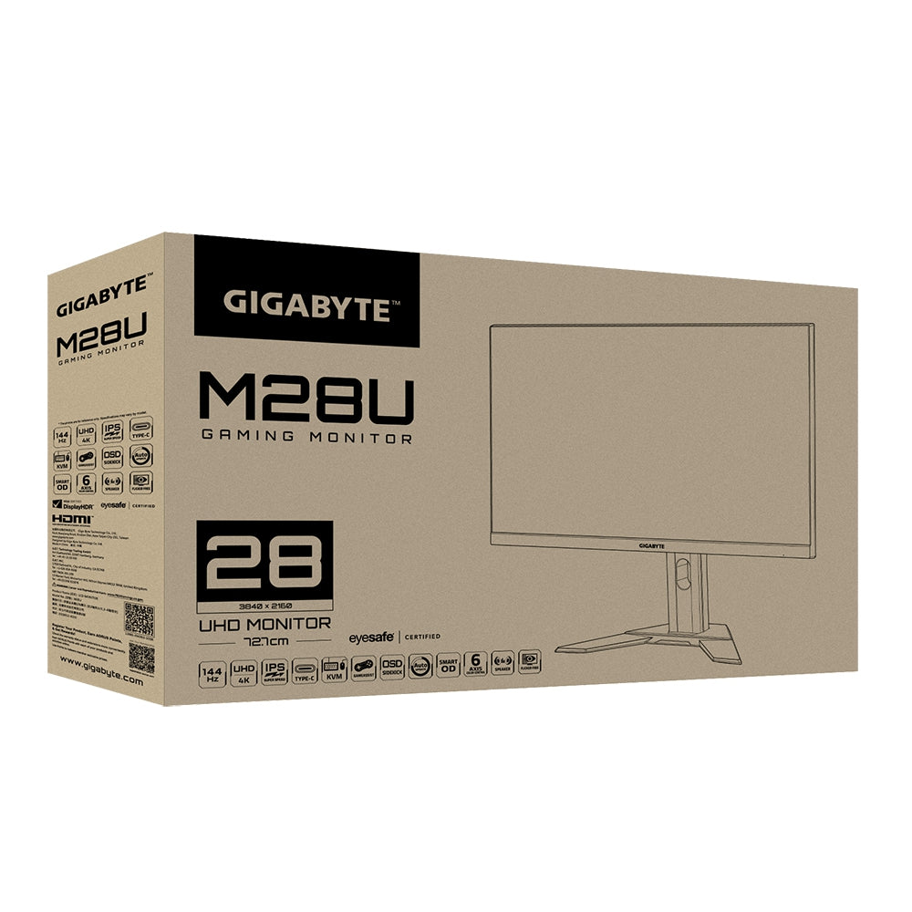 Monitor Gamer Gigabyte M28U / 28 Ips 4K / 144Hz / Hdmi 2.1 / Gaming