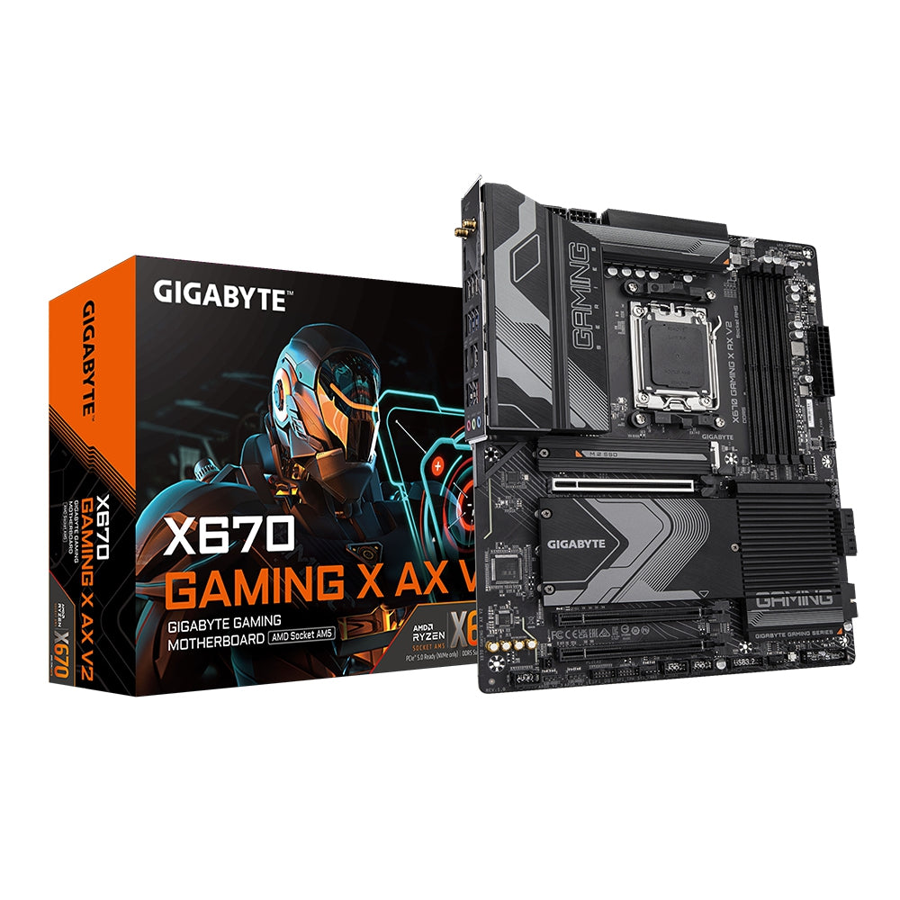 Mb Gigabyte X670 Gaming X Ax V2 S-Am5 / Ddr5 8000 (Oc) / Hdmi / Wifi / Bt / Pcie 4.0 / Atx / Gama Alta / Gaming