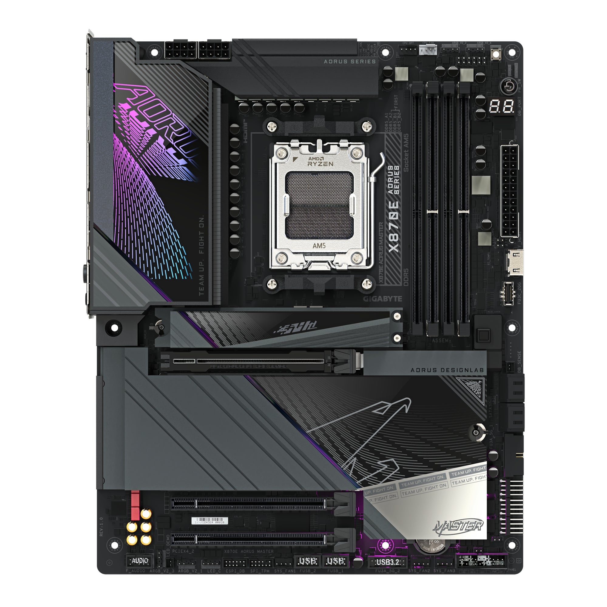 Tarjeta Madre Gigabyte X870E Aorus Master / Socket Am5 / Ddr5 / Atx / Wifi7 / Bt / Gama Alta