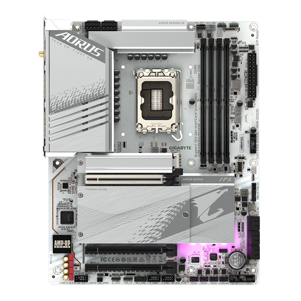 Mb Gigabyte Z790 A Elite Ax Ice S-1700 / 4X Ddr5 / Hdmi / Dp / Wifi / Bt / Pcie 5.0/ Atx / Gama Alta / Gaming